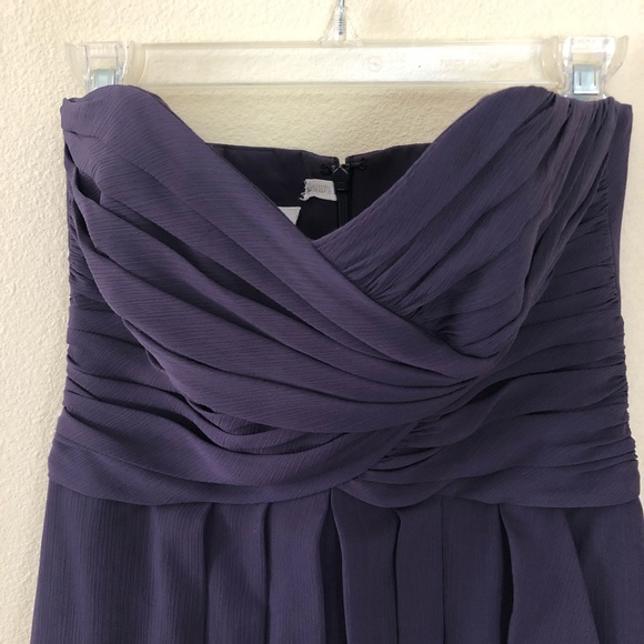 Purple strapless dress - Picture 2 of 6